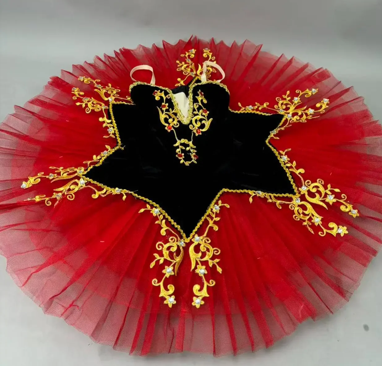 

Новое красное профессиональное балетное платье-пачка для взрослых, классический балетный танцевальный костюм, блинная пачка, женское праздничное платье