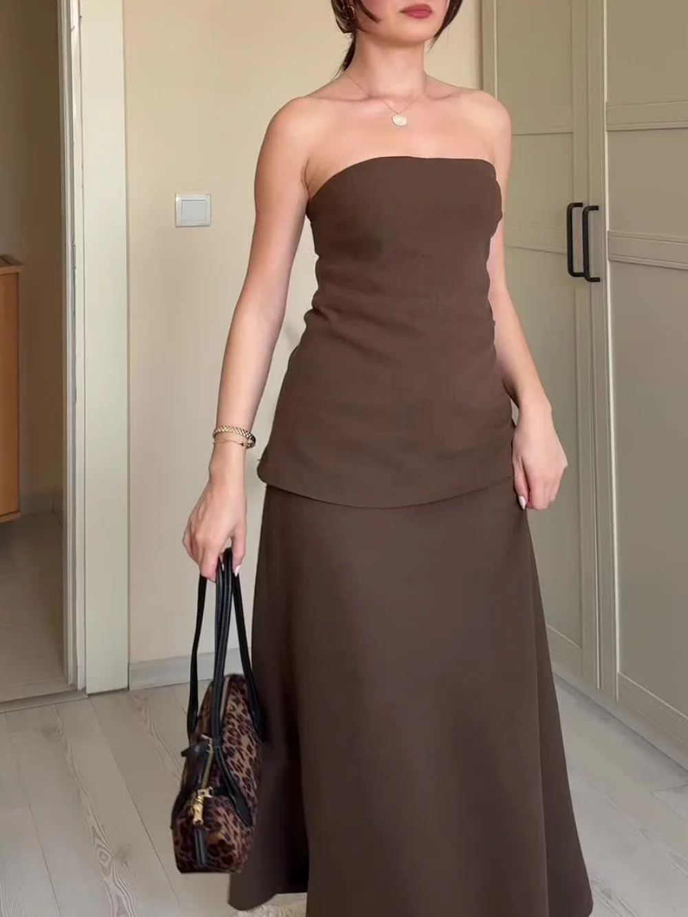 Women's retro off-the-shoulder dress slim-fitting stitching wrap dress new 2025 summer fashion festival dinner date dress