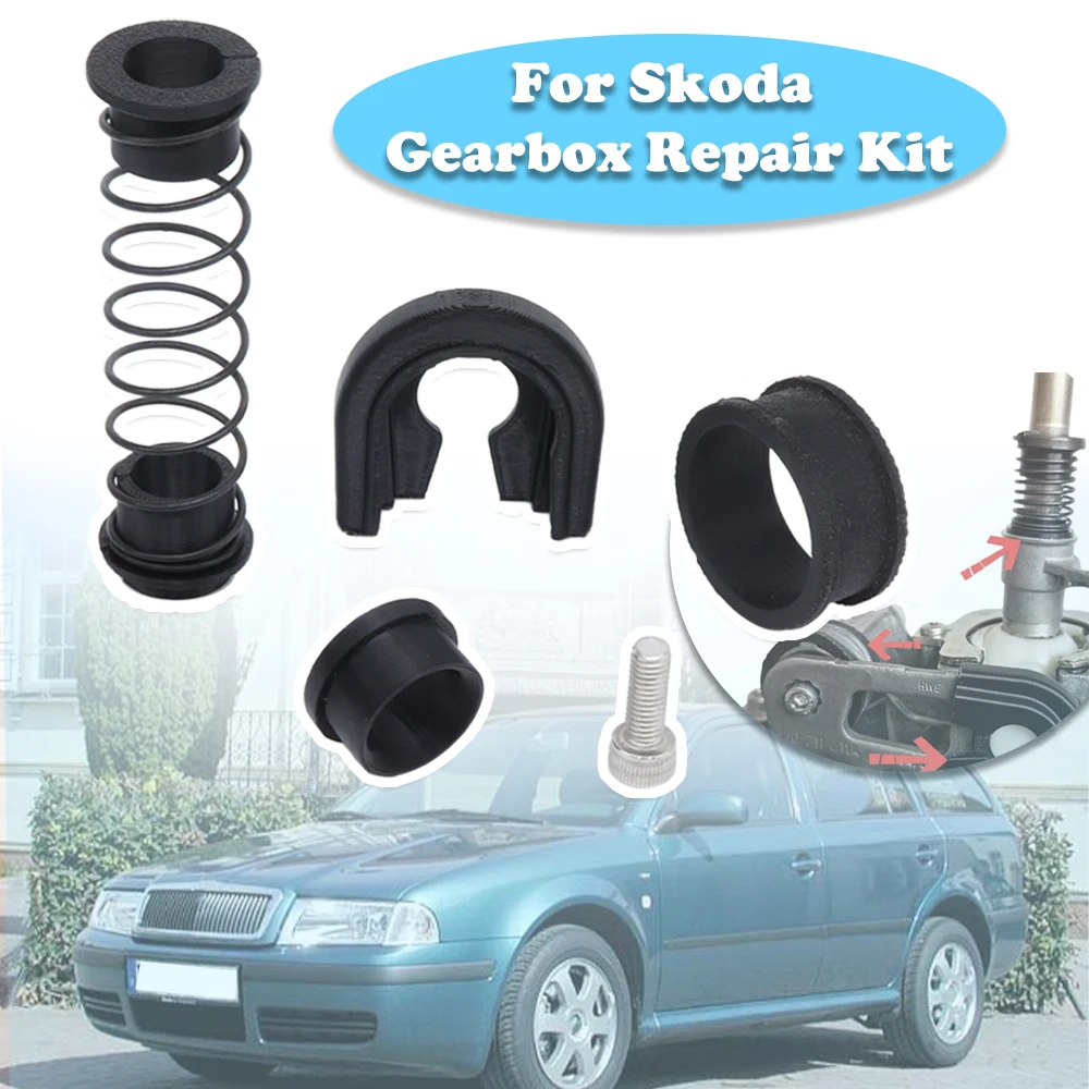 Gearbox Repair Kit MT Trans Shifter First Gear Getter Reverse Lever Change Selector Linkage Bushes For Skoda Octavia Fabia RS