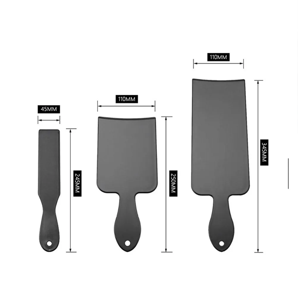 1Set Hair Dye Plate Kit Plastic DIY Hair Coloring Tool for Home Salon Use No Mess Tinting Set with S Sizes Brush Black