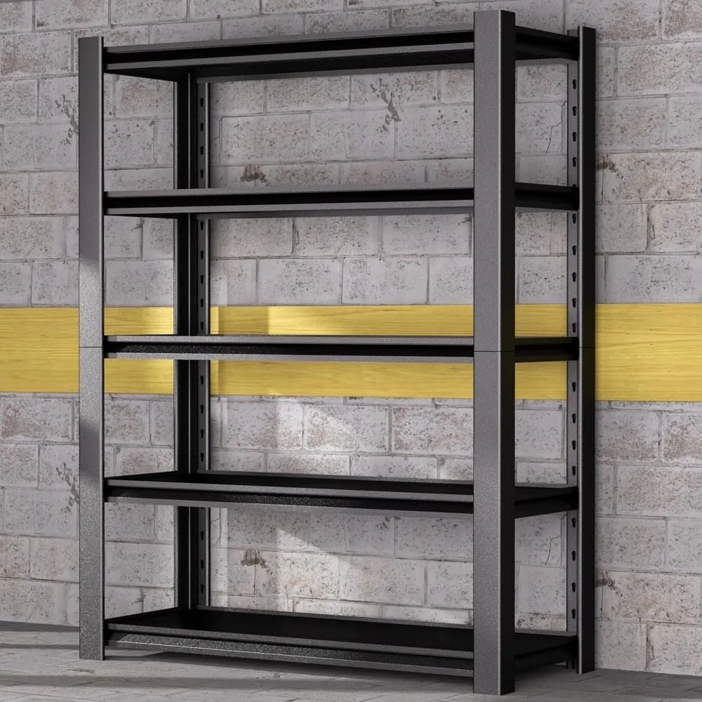 

5-Tier Heavy Duty Garage Shelving Unit, 3000 LBS Capacity Metal Storage Rack , Adjustable Steel Shelves for Garage