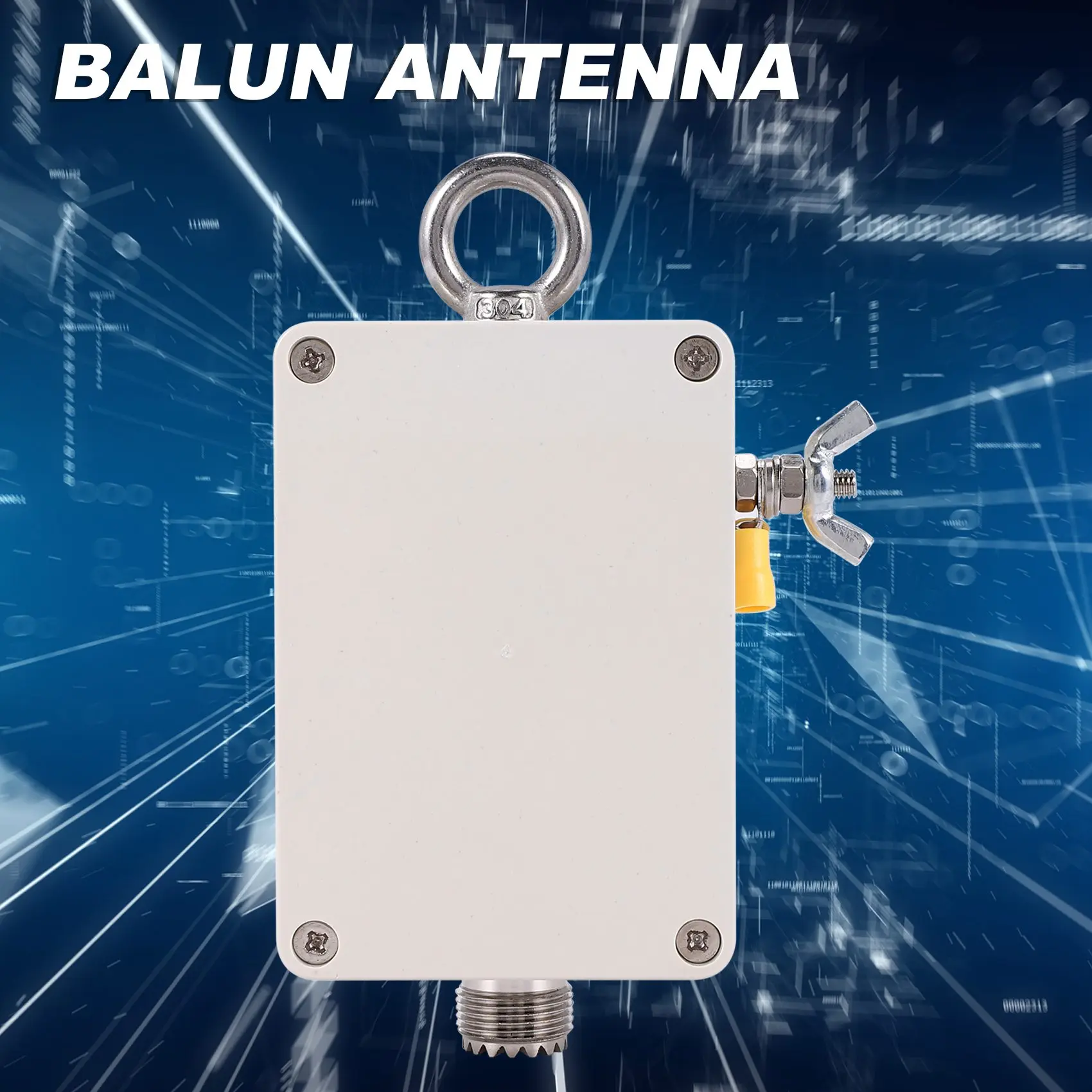 1:49 - 49:1 Balun para antena EFHW de media onda alimentada por extremo HF de cuatro bandas de onda corta 5-35MHZ 100W