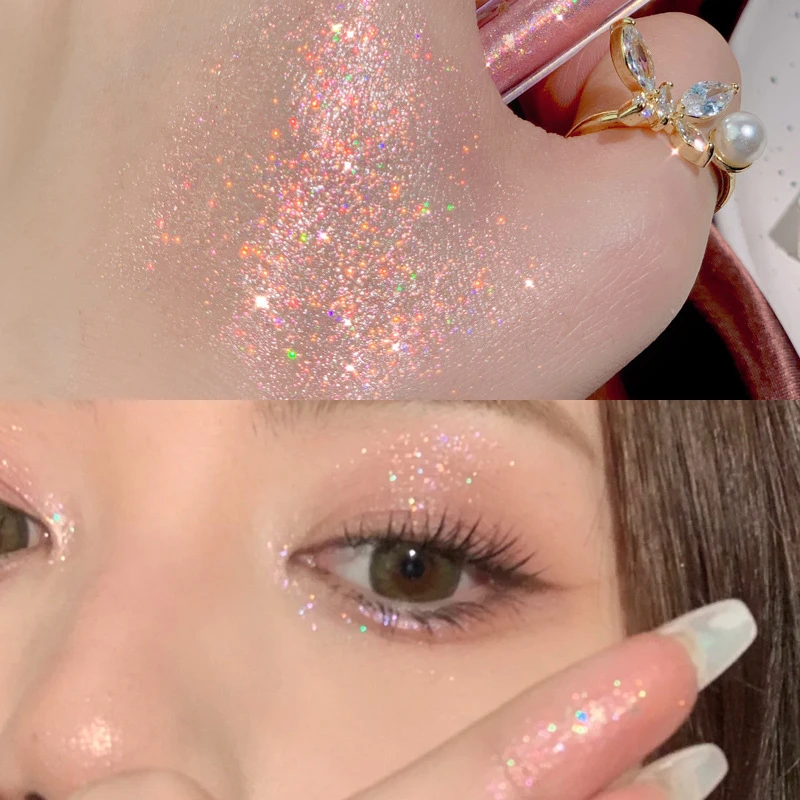 1pc Liquid Eyeshadow Super Shine Pink Pearlescent 2