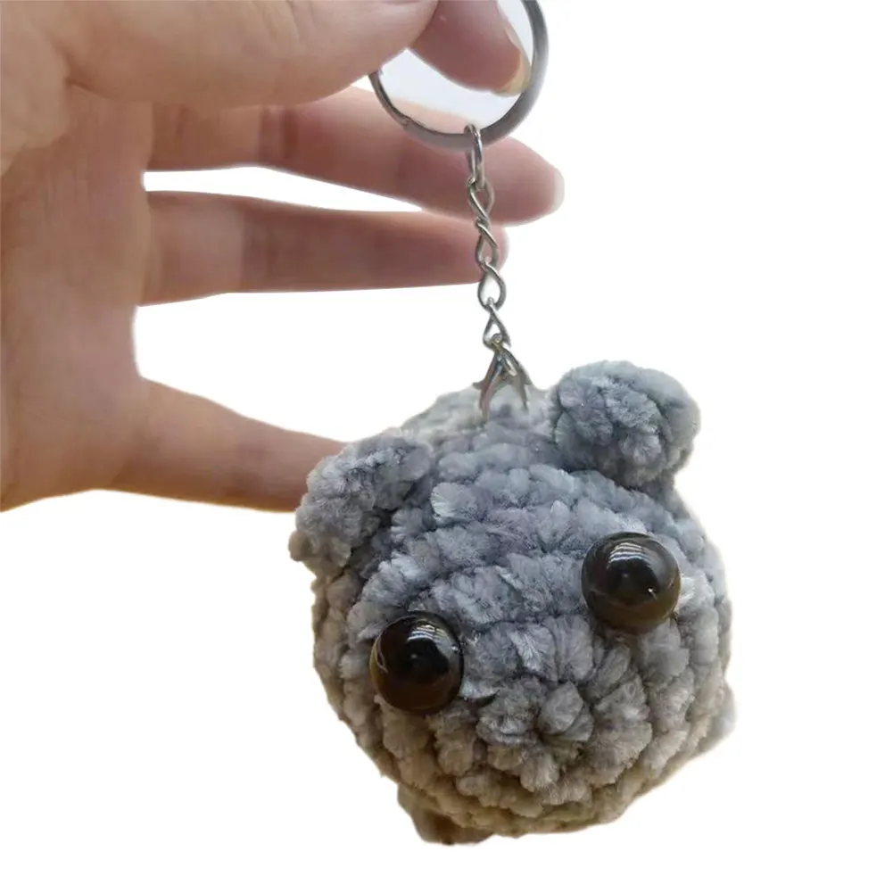 Sad Hamster Meme Sound Music Plush Toy Cute Sad Hamster Meme Keychain Sad Hamster Keychain Pendant Keychain Gift for Women Men