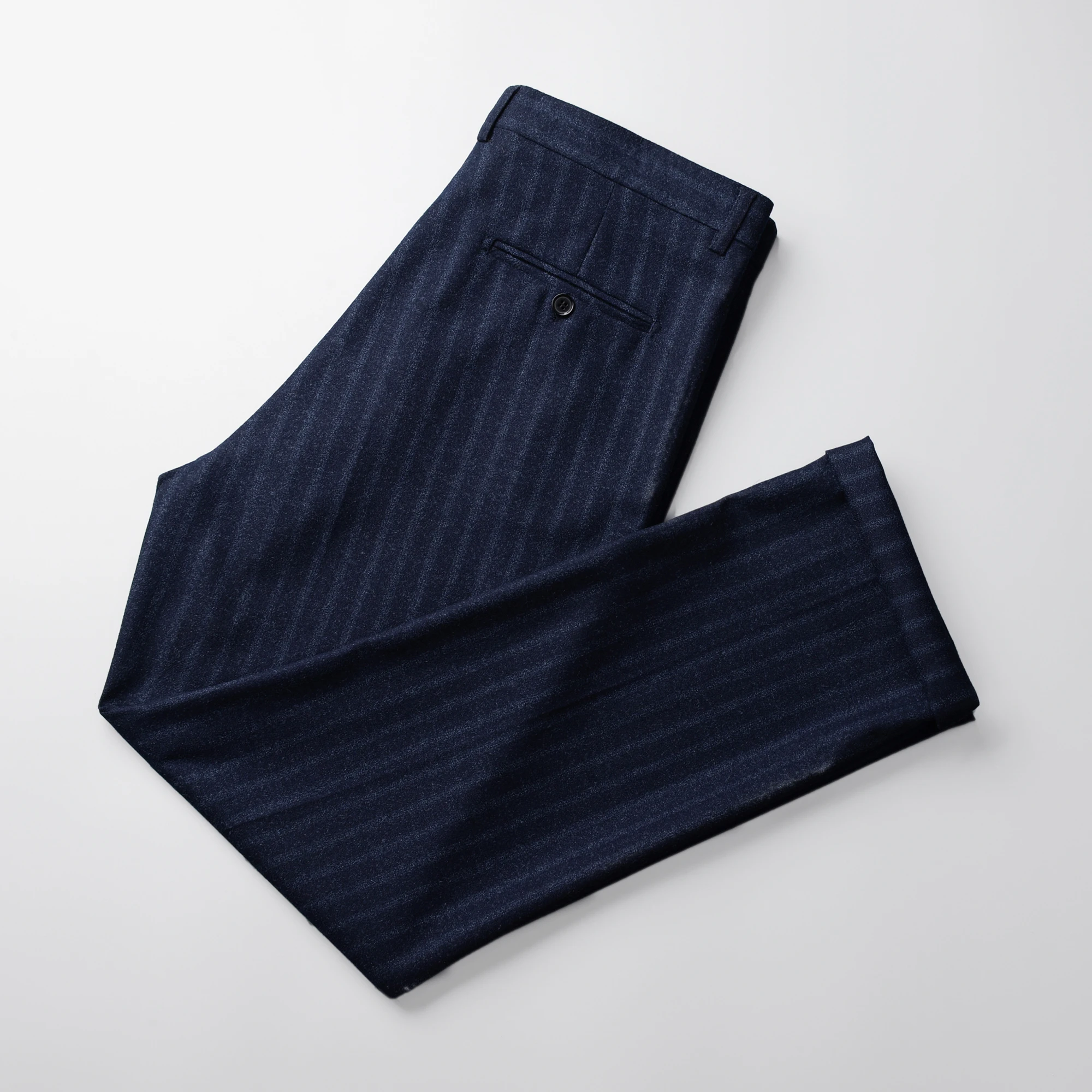 

Men's Pinstripe Slim-Fit Suit Pants, Versatile for Business Commute and Daily Wear