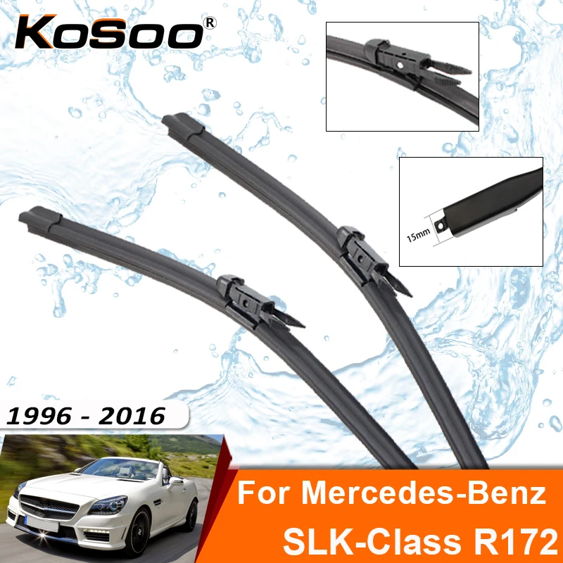 Car Wiper Blade For Mercedes-Benz SLK-Class R170 172 1996-2016 Windshield Rubber Refill Front Window Wiper Accessorie