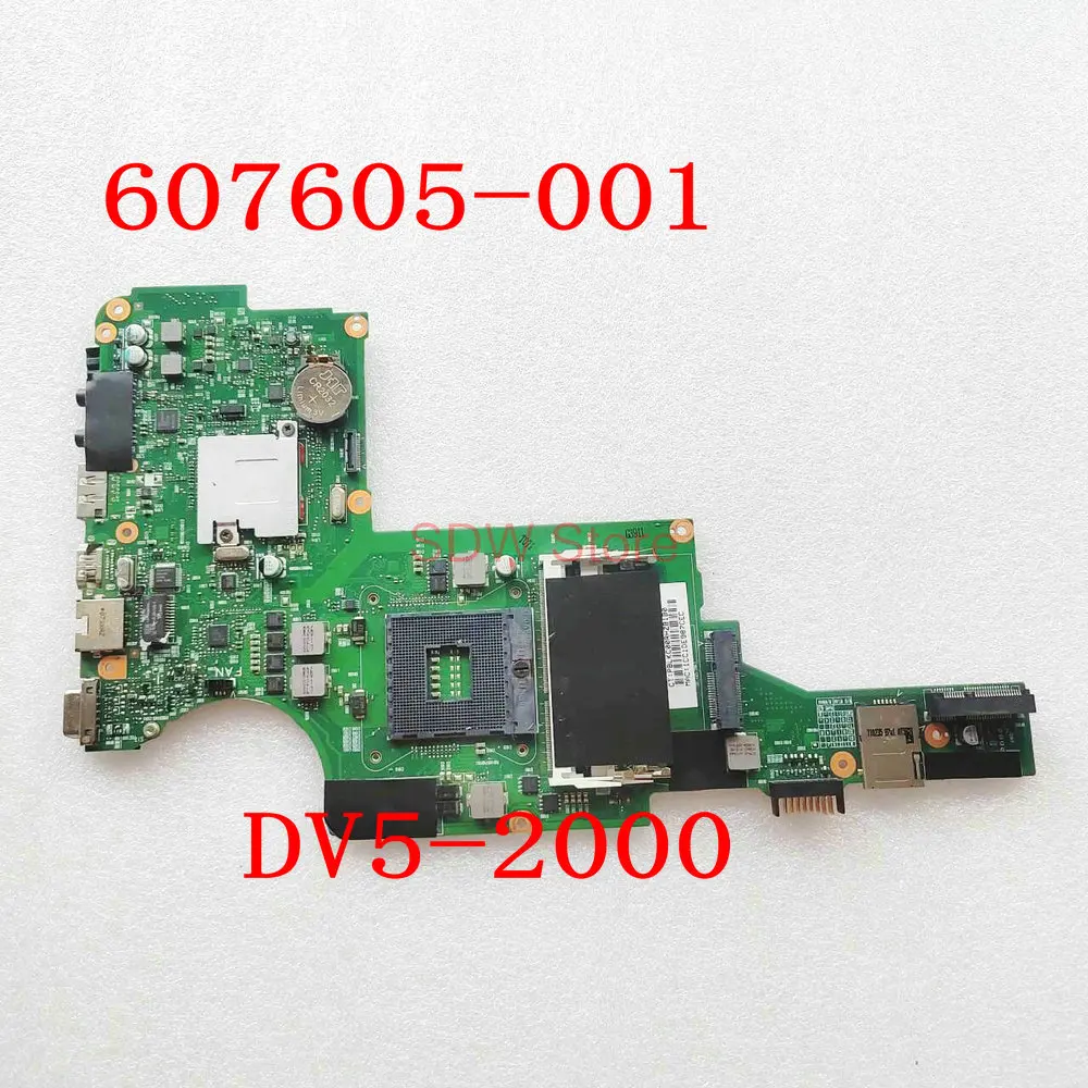 607605-001 For HP Pavillion DV5-2000 Notebook Mainboard DV5-2000 Laptop Motherboard HM55 DDR3 100% Working