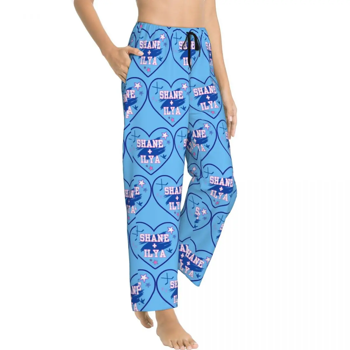 Shane & Ilya Hockey Players Heated Rivalry Girl's Loungewear pants Loose-Fit Pyjama Pants Dorm Pajama Bottoms