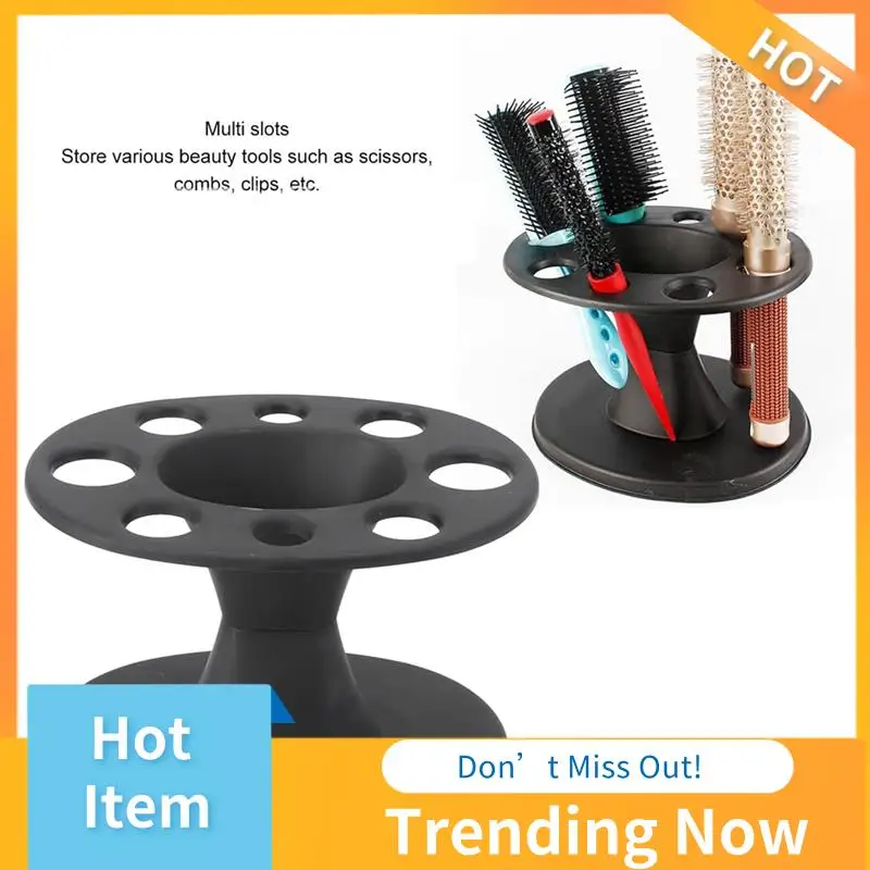 

BBNV-1 Piece Hair Brush Holder Black Plastic Display Rack Hair Styling Brush Stand Hairdressing Tool Shelf Accessories