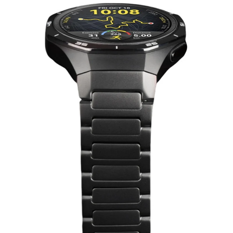 Cinturino in titanio di lusso No Gaps per Huawei Watch GT 5 Pro Bracciale in metallo per Huawei Watch GT5 Pro Cinturino per orologio specializzato