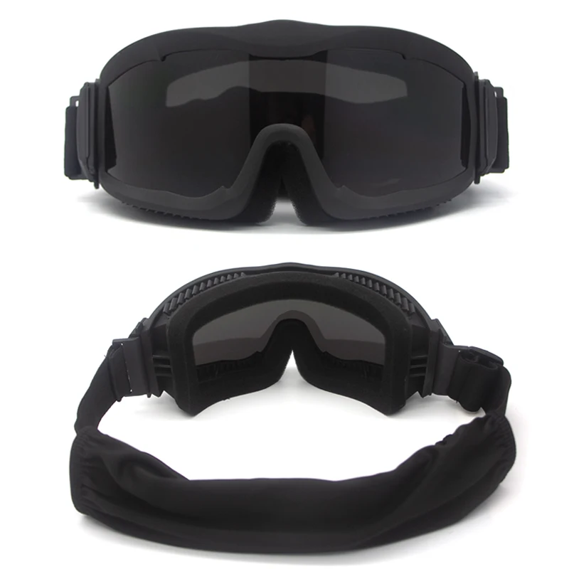 2024 New Upgrade 3mm Tactical Goggles Combat Explosion-proof Glasses Outdoor Hunting Paintball Eyewear