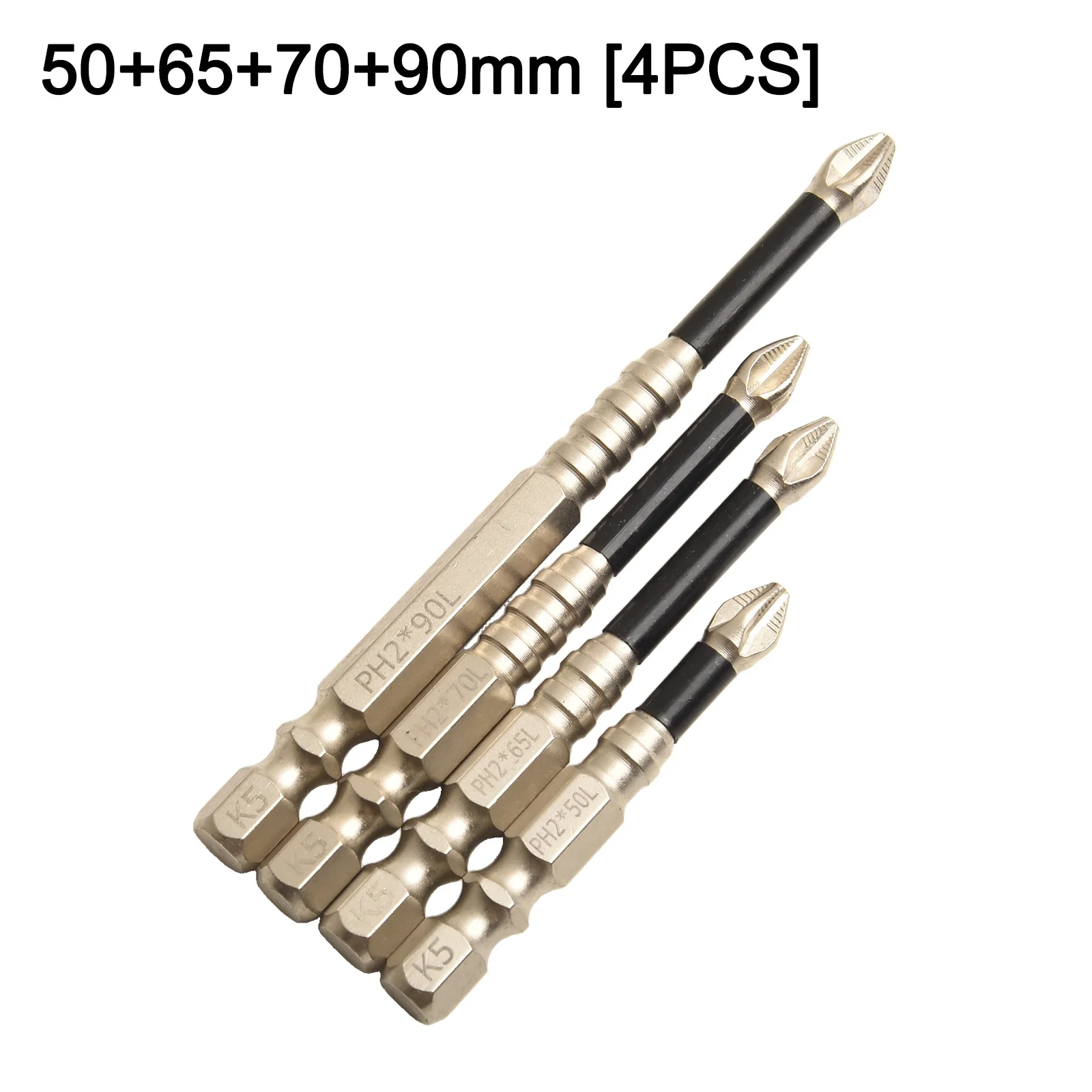 3/4/5pcs Cross Screwdriver Bit Alloy Steel Anti-Slip Drill Bits PH2 Cross Industrial Grade Screwdriver Power Tool Accessories