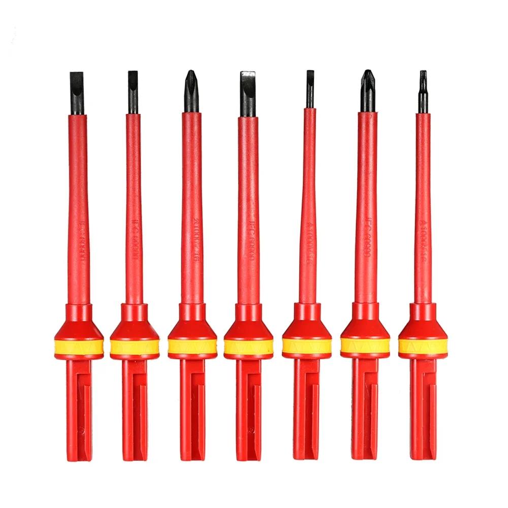 13pcs Insulated Screwdriver Set Precision Screwdriver Magnetic Slotted Phillips Pozidriv Torx Bits For Electrician Hand Tools