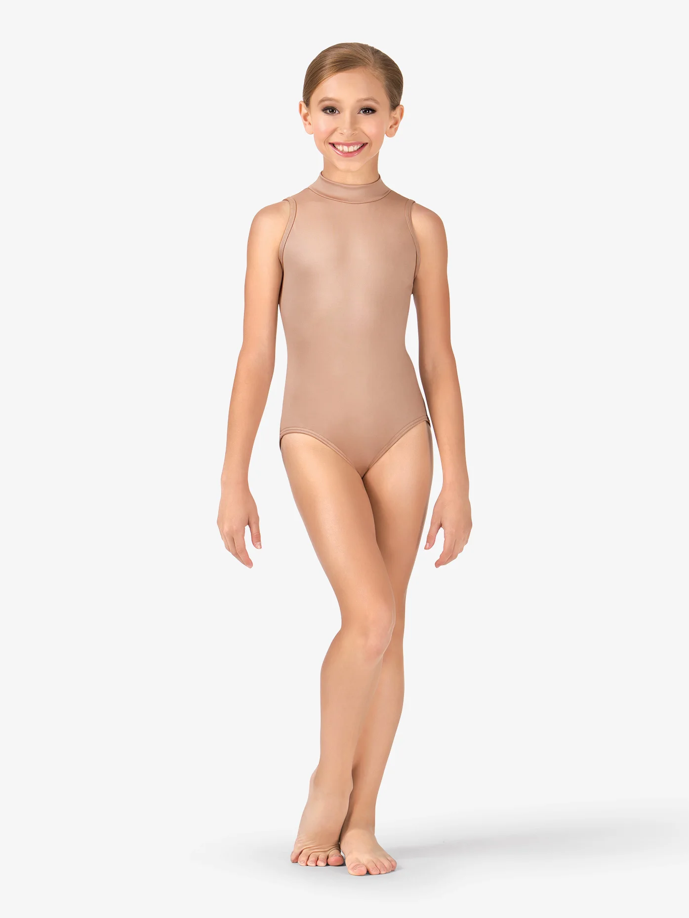 Speerise Kinder Schwarzes ärmelloses Gymnastik-Trikot für Kinder, Stehkragen, rückenfrei, Ballett-Trikots, Mädchen-Tanzbekleidung, Bühnenaufführung ﻿