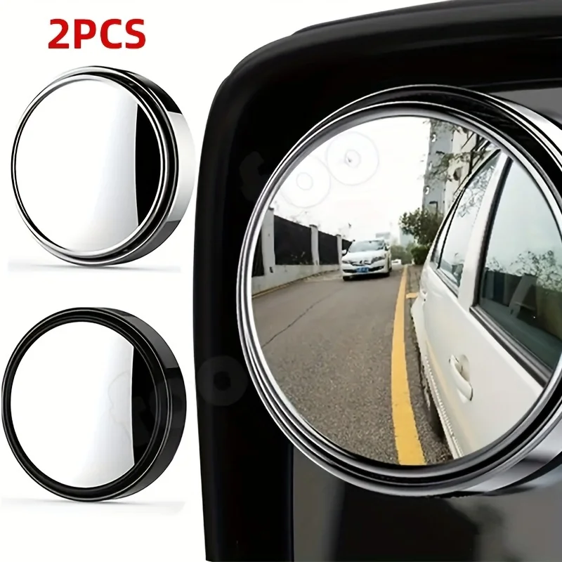 2pcs Car Blind Spot Mirror Rearview Mirror Rain Multifunctional 2-in-1 Rain Covering For Rainy Days Expanding View Safety Driv 2 - view 5