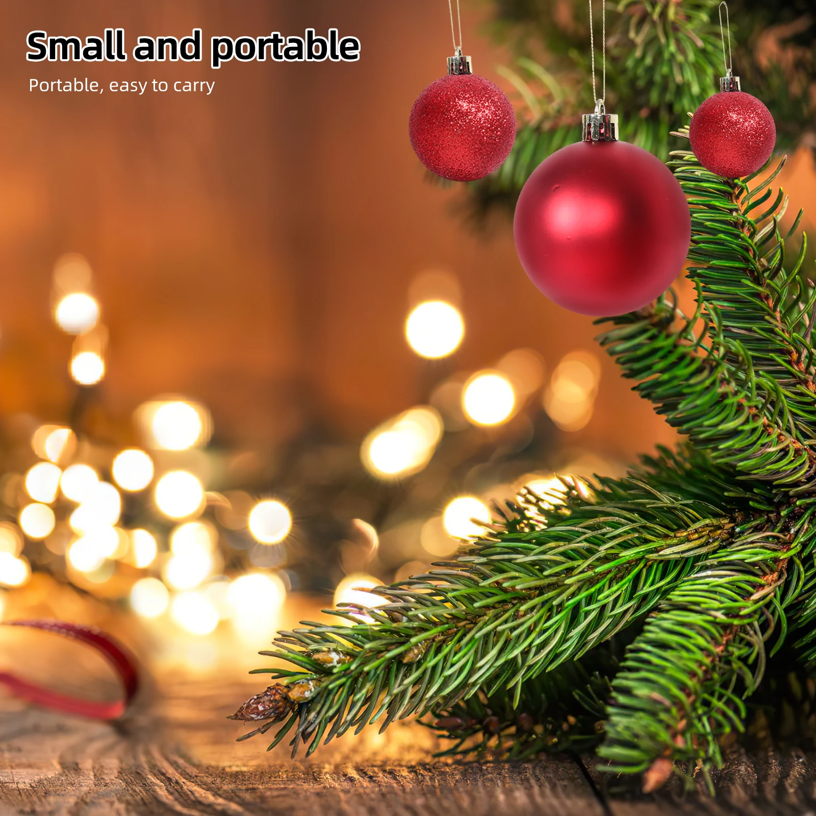 

101pcs Christmas Hanging Balls Shatterproof Xmas Ornaments Decorative Pendant Tree Topper Star Party Scene Reusable Decoration