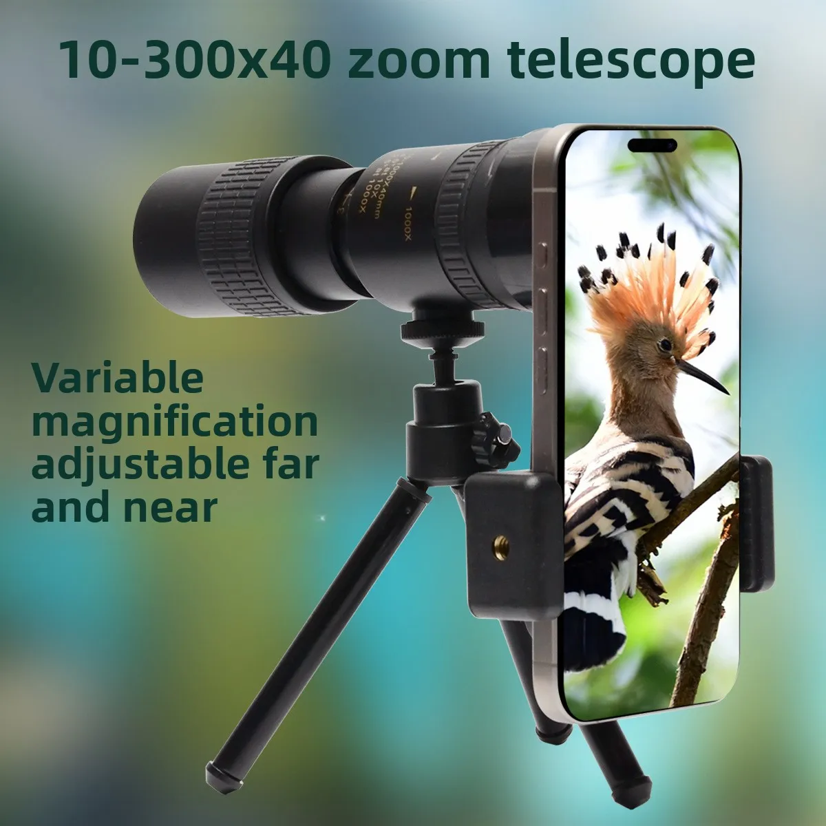

New Global Hawk Zoom Monocular Telescope 10-300x40 Zoom Mobile Camera High Definition Telescope