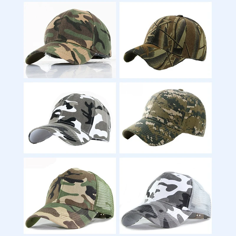 Mannen Baseball Caps Leger Tactische Camouflage Cap Outdoor Jungle Jacht Snapback Hoed Voor Vrouwen Bone Vader Hoed