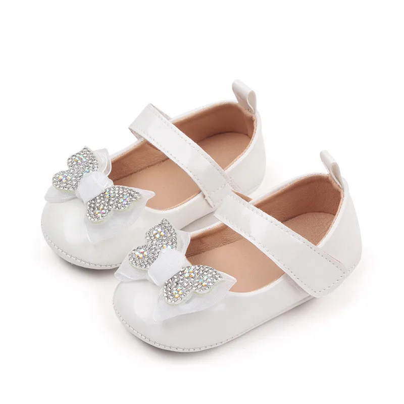 Mode Babys chuhe niedlichen Bowknot Säuglings mädchen Prinzessin Schuhe weiche Gummis ohle Neugeborene Krippe erste Wanderer