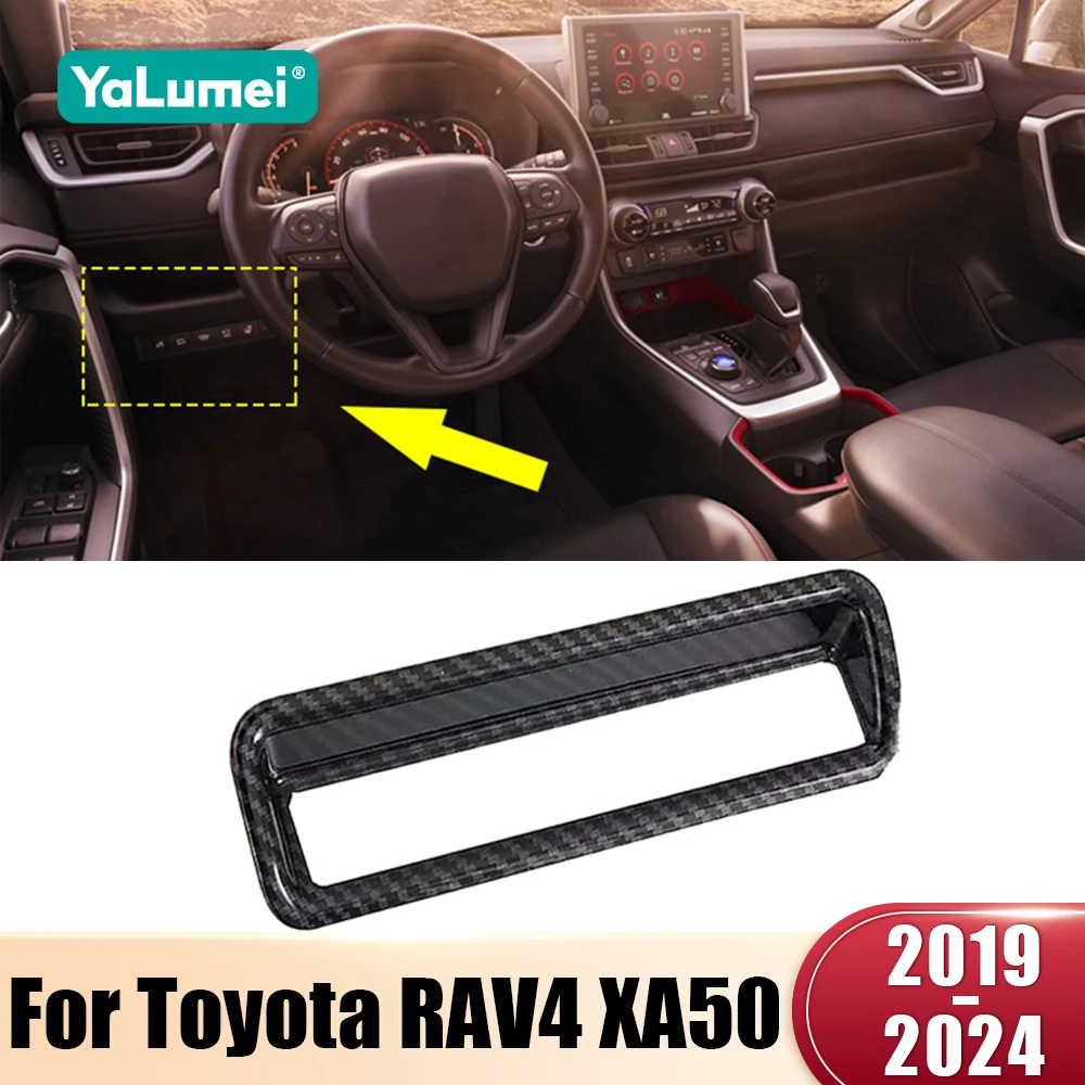 Für Toyota RAV4 XA50 2019 2020 2021 2022 2023 2024 2025 RAV 4 Hybrid ABS Auto Scheinwerfer-Einstellknopf Dekorative Abdeckung Zierleiste