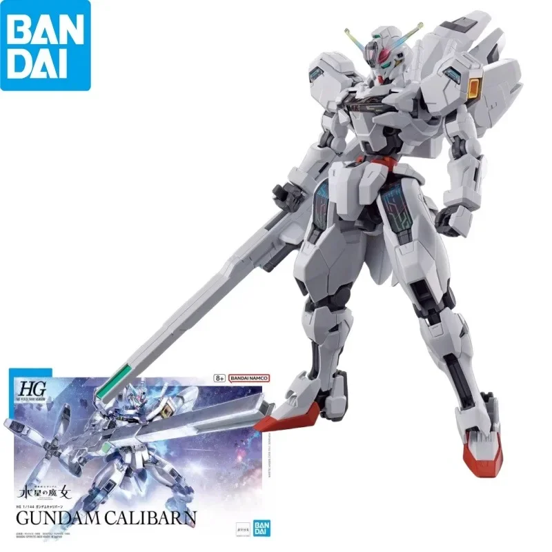 

BANDAI в наличии, оригинальная аниме-фигурка Gundan HG 1/144, ведьма из Меркурии GUNDAM CALIBARN, фигурки героев, собранные игрушки, подарок