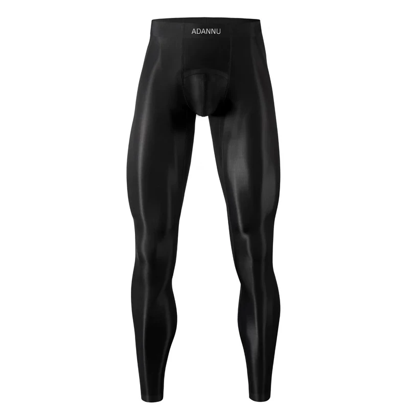 Man Underwear Hot Long Leggings Underpants Men Quickly Do Men's Boxer Briefs Fashion Tight Sports Fitness Pants Ice Silk Panties