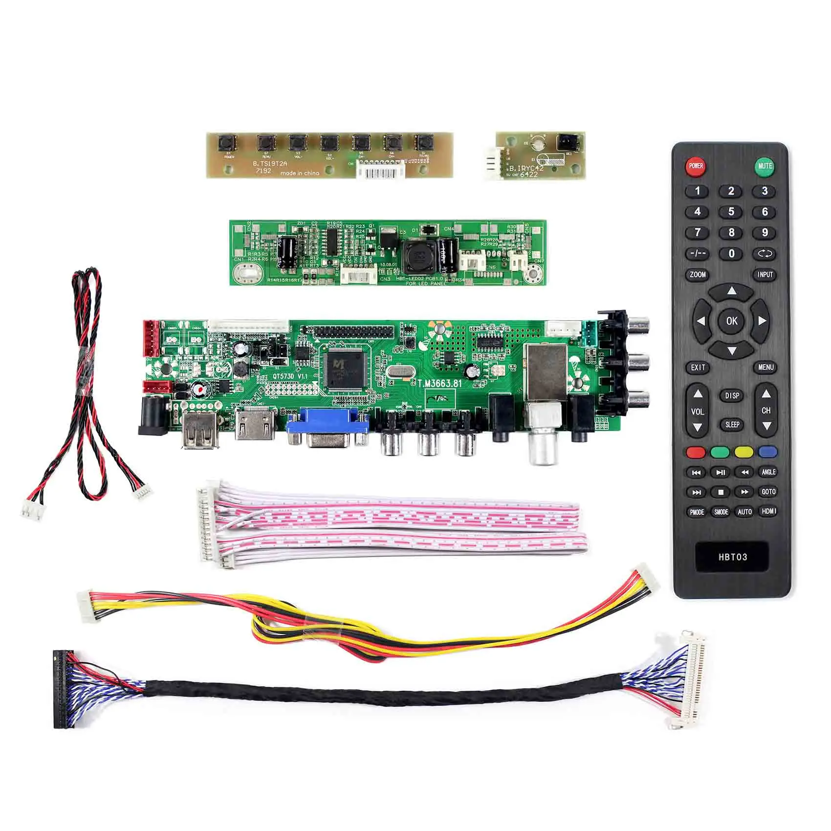 HD-MI VGA AV USB ATV DTV LCD Controller Board For M215HTN01.1 LM230WF5-TLF1 LCD Panel