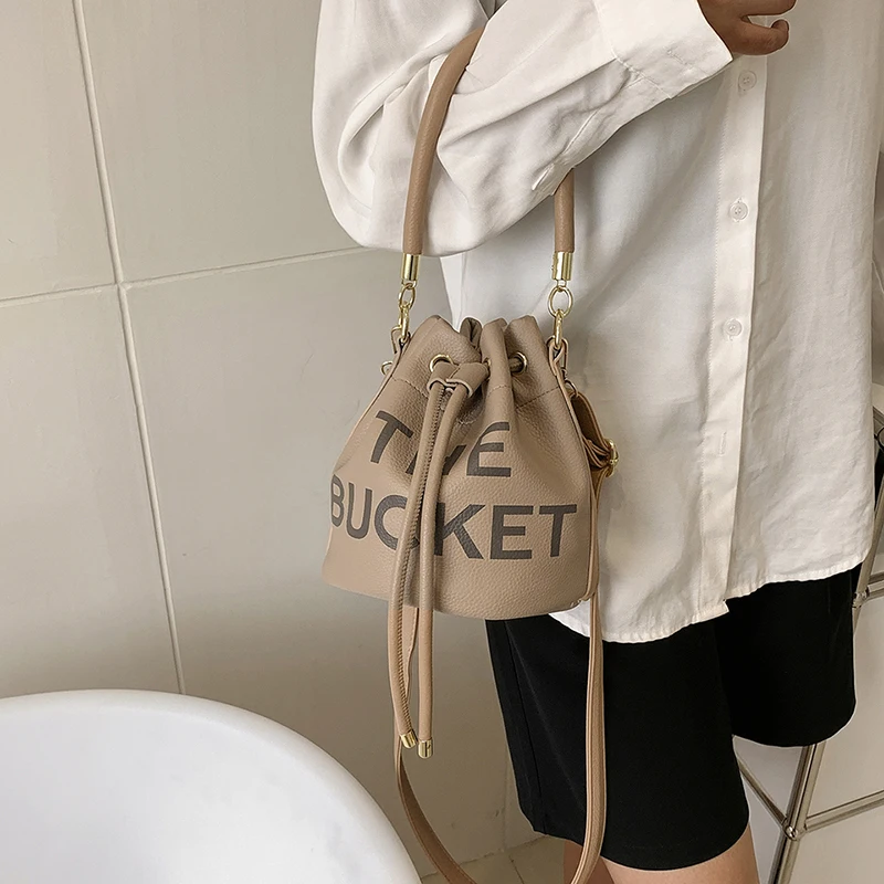 Brand Drawstring Bucket Bag for Women 2022 New Shoulder Bag Luxury Purse and Handbag Designer Crossbody Bag High Quality Satchel