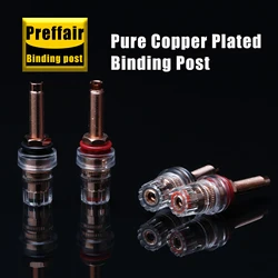 Preffair HIFI Pure Copper plated Binding Post Speaker Terminal Banana Plug Socket Connector