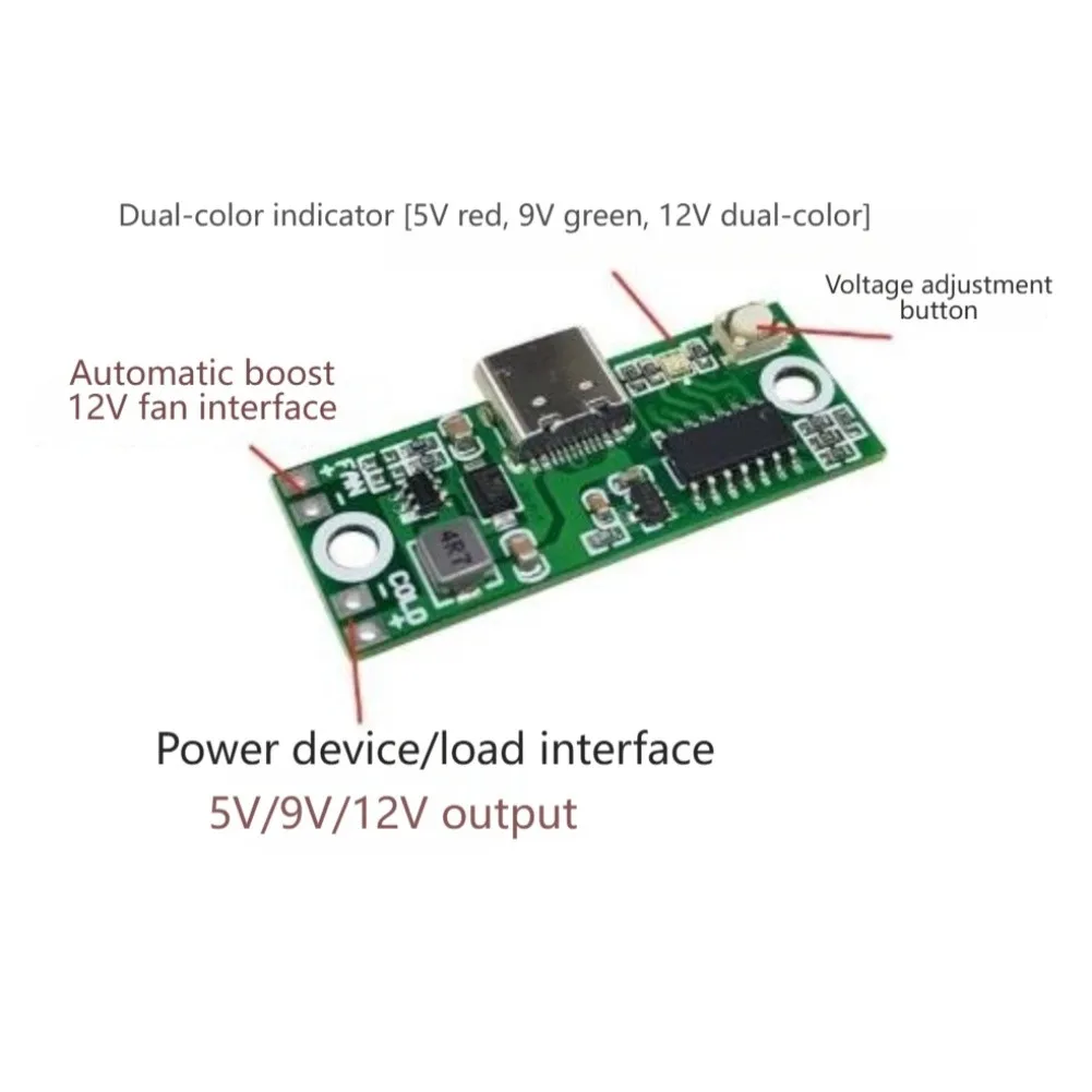 12V for auto Boost Fast Charging Trigger Supports for QC Protocol Compact Integration Design Quick Charging Protocols Support