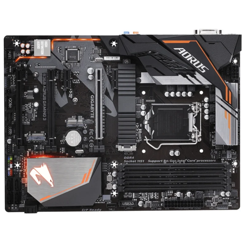 FOR Gigabyte B360 AORUS GAMING 3 Motherboard LGA 1151 64GB DDR4 DVI HDMI