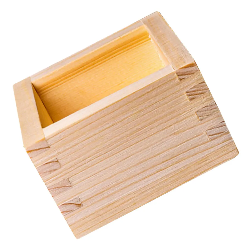 Elegante Taza de Sake en Caja de Madera, Diseño de Estilo Japonés para Almacenamiento de Tiramisú, Accesorio de Fotografía de Sake, Soporte para Pasteles de Restaurante de Sushi