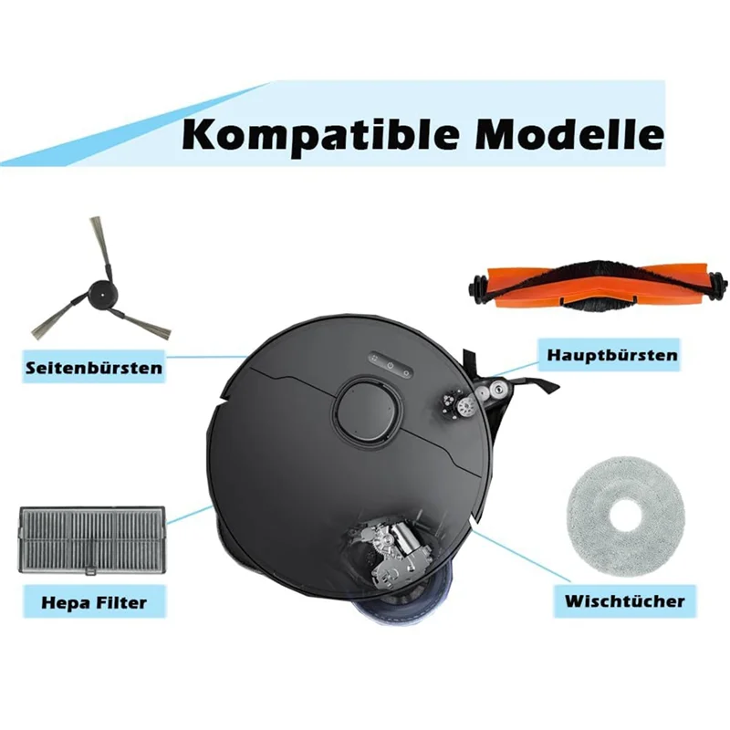 드림 X40 울트라 컴플리트, S30 프로 울트라 로봇 진공청소기 메인 사이드 브러시 HEPA 필터 걸레 천 먼지 봉투 A005