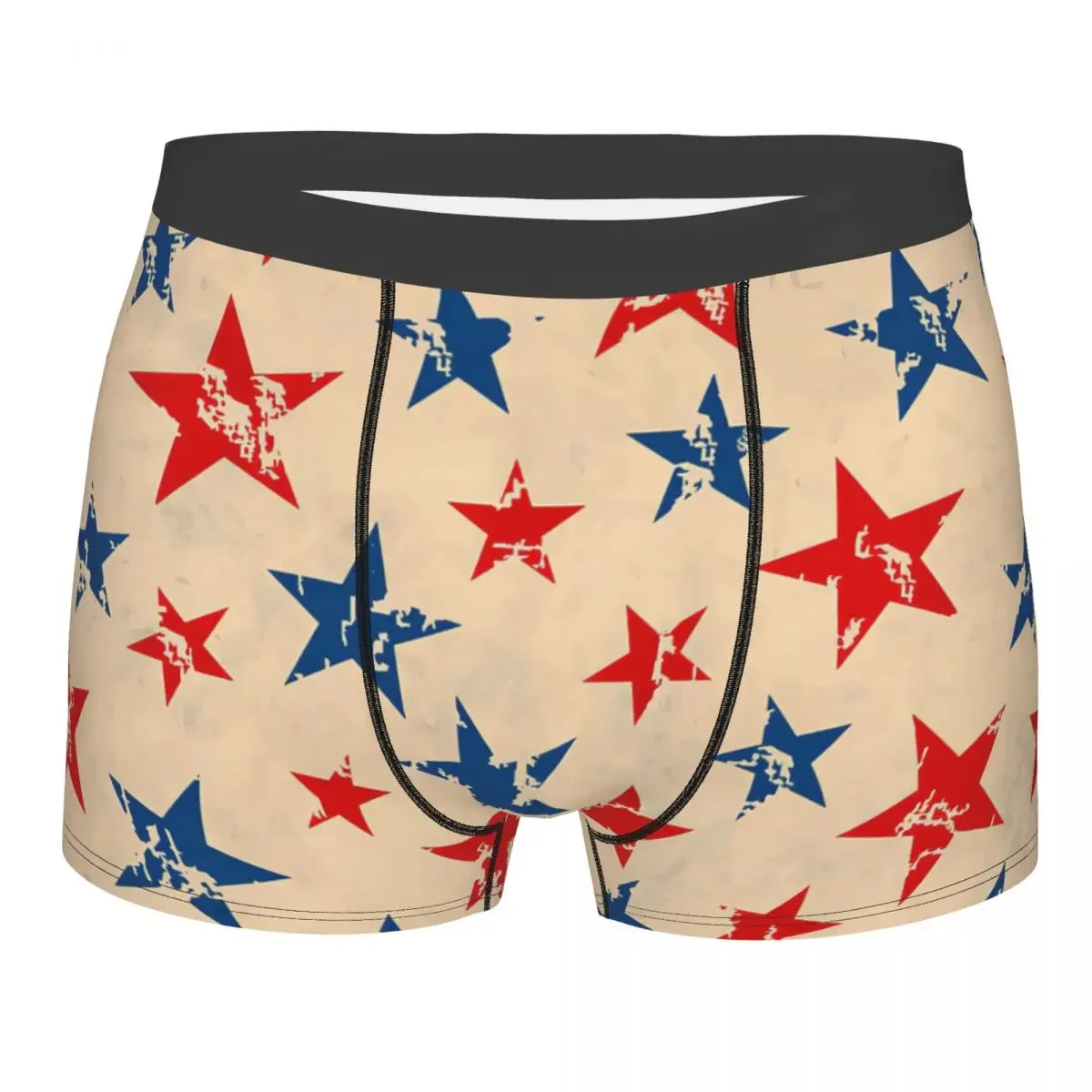 Seamless Pattern For 4th Of July,independence Day Underpants Breathbale Panties Male Underwear Print Shorts Boxer Briefs