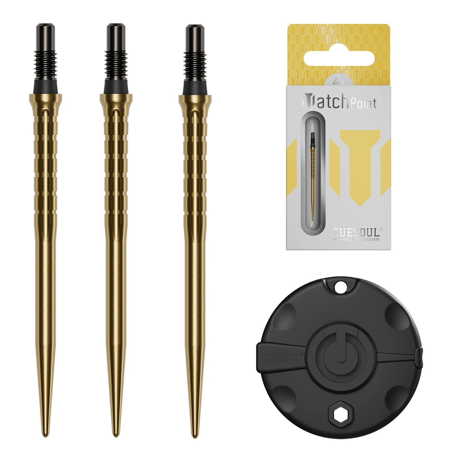 CUESOUL MATCH Point GROOVE Small Thread Steel Tip Dart Point With TOUCH Tool