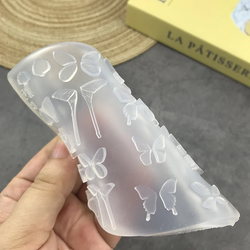 Nail Art Silicone Mold Transparency Butterfly Mold Nail Art Decoration Nails Diy Design Silicone Nail Art Template Nail Mold