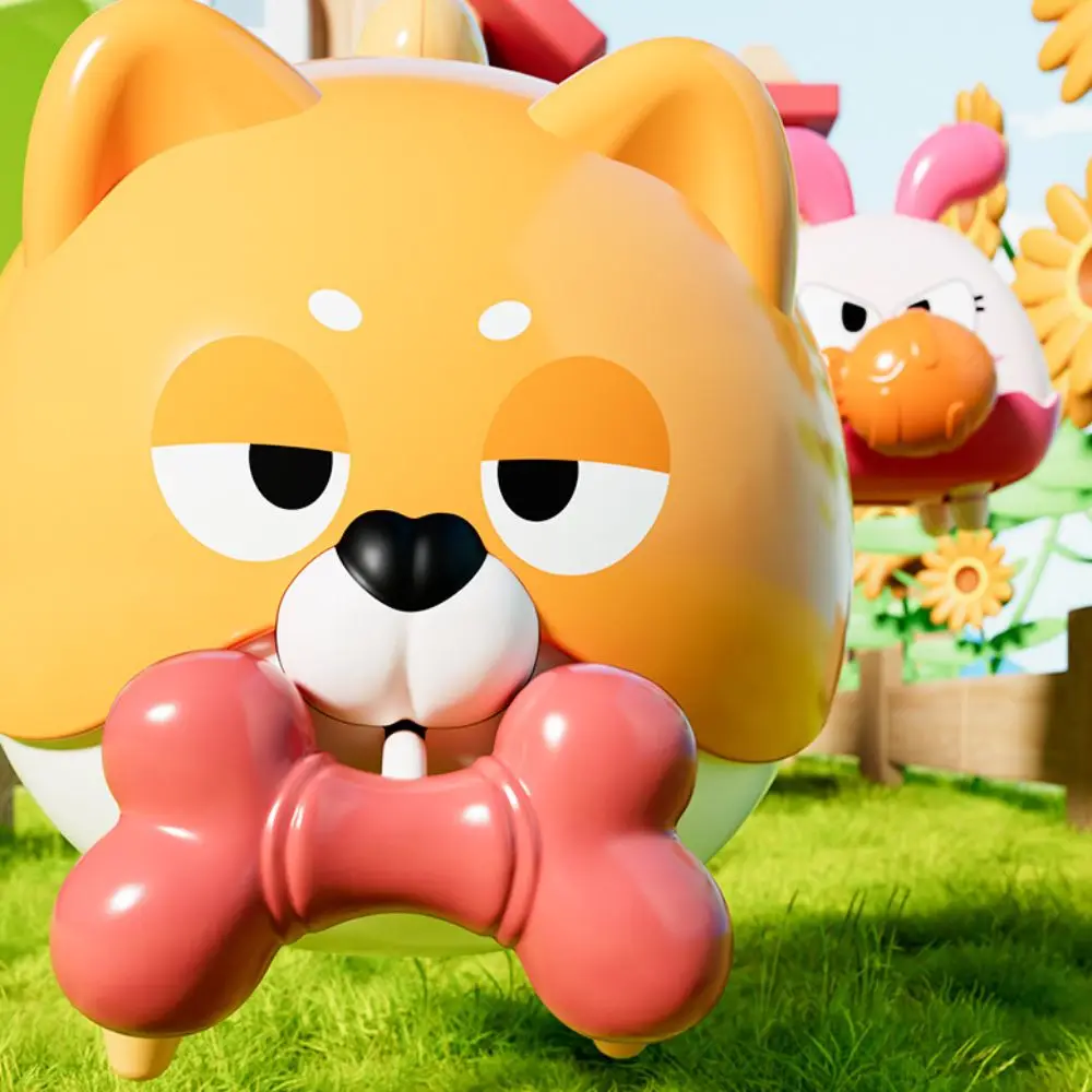 Muñeco para gatear de aprendizaje, cuerda para tirar, juguetes de relojería, juguete interactivo de cuerda de animales, modelo de relojería de escalada de dibujos animados para niños pequeños