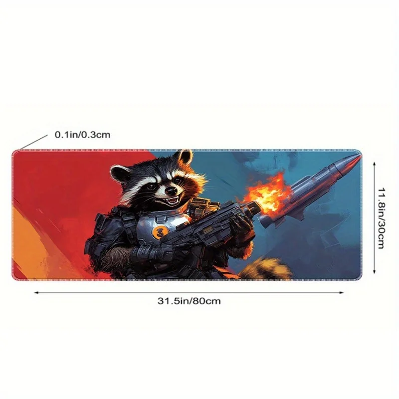 Within Reach! This Universe Mouse Pad Featuring Rocket Raccoon Is Perfect for Gamers And Makes a Great Gift for Search And Rescu