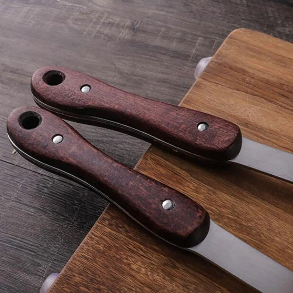 

Stainless Steel Pot Shovel Wooden Handle Heat Insulated Kitchen Spoon Household Cooking Utensils Wall Hanging Safe