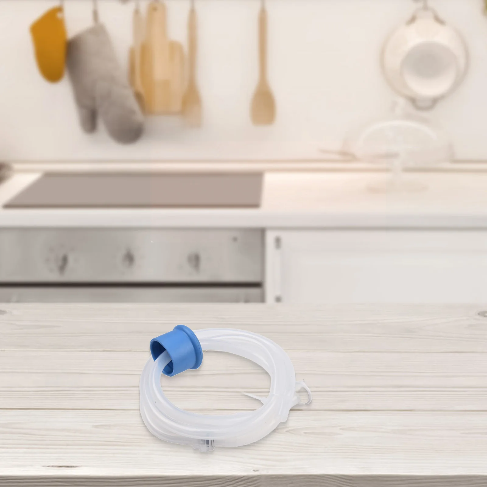 1 Set 1m Silicone Soap Dispenser Hose Kit With 3 Bottle Covers Extendable Tube For Kitchen Sink Pump System