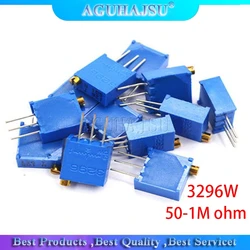 50pcs 3296W 3296 50 100 200 500 ohm 1K 2K 5K 10K 20K 50K 100K 200K 500K 1M ohm 50R 100R 200R 500R Trimpot Trimmer Potentiometer