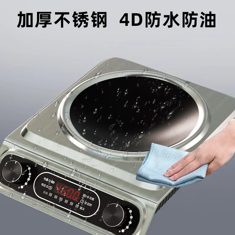 طباخ التعريفي المقعر المنزلي عالي الطاقة، مقبض مزدوج تجاري مقاوم للماء وتوفير الطاقة