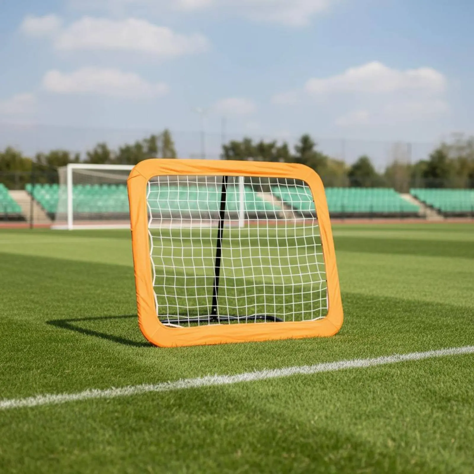 

Football Rebound Net Portable Soccer Rebound Net Soccer Training Rebounder Foldable Sports Gear Easy Setup for Backyard