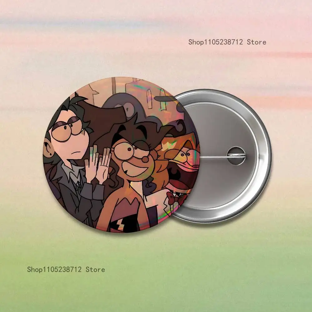 Stone R-RamshackleS Pins Backpack Clothes Jewelry Accessories Cartoon Round Brooch Button Badge Fans Collection Gifts