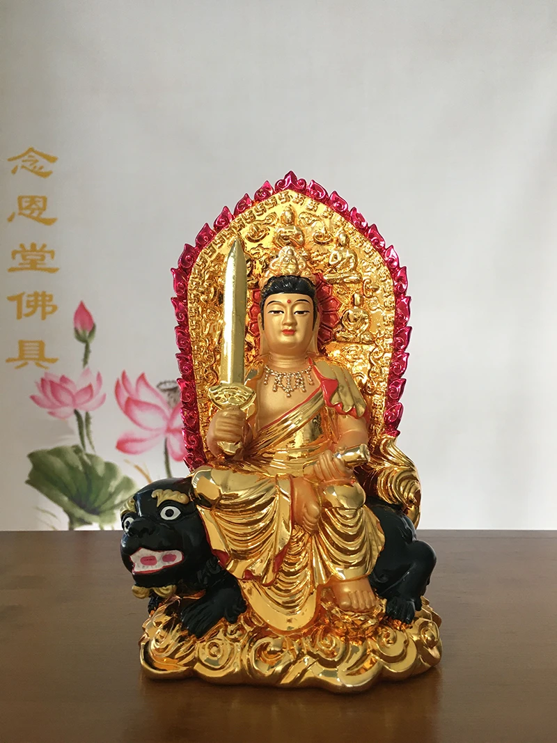 Resin, Nanwu Manjusri Bodhisattva, Manjusri Bodhisattva small Buddha, Wutai Mountain Manjusri Wisdom Bodhisattva