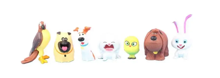 14 pcs Secret Pets PVC Rabbit Snowball Gidget Mel Dog Max Duke Cat Action Figure Toys Christmas Gift Toy image 6