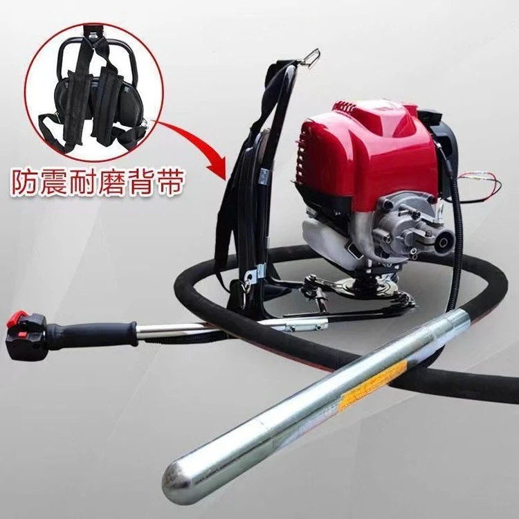 Backpack concrete vibrator, plug-in high-frequency vibrator