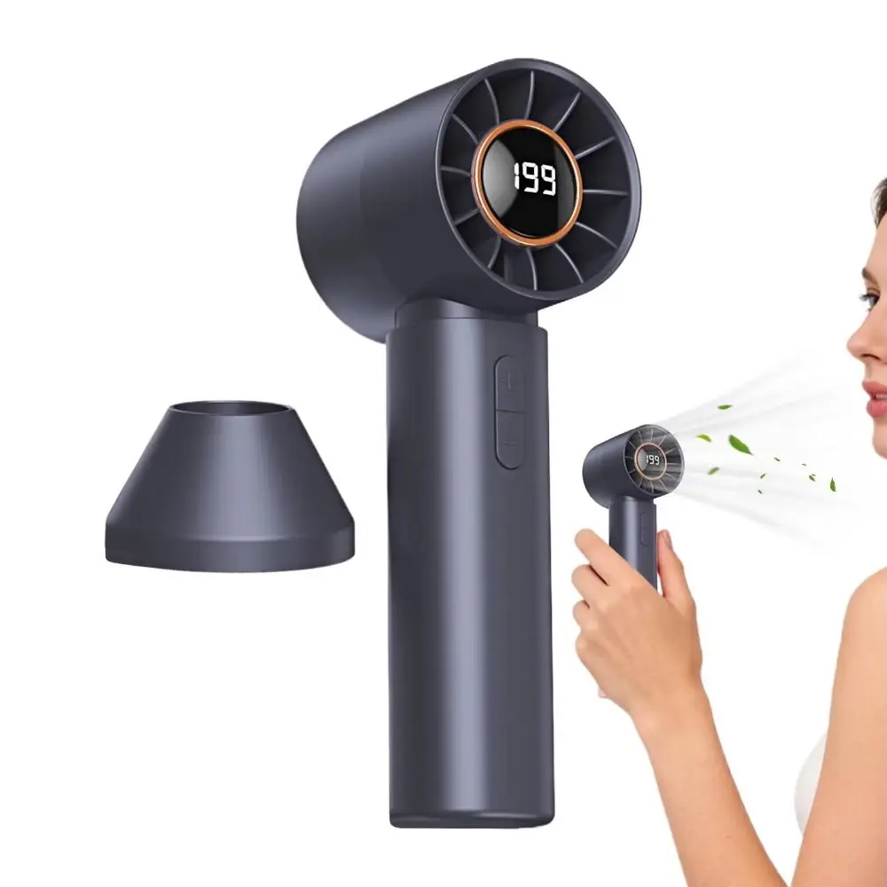 New Compact Design Mini Fan Rechargeable Lightweight Handheld Fan USB Powered Portable Personal Air Cooler Office Use