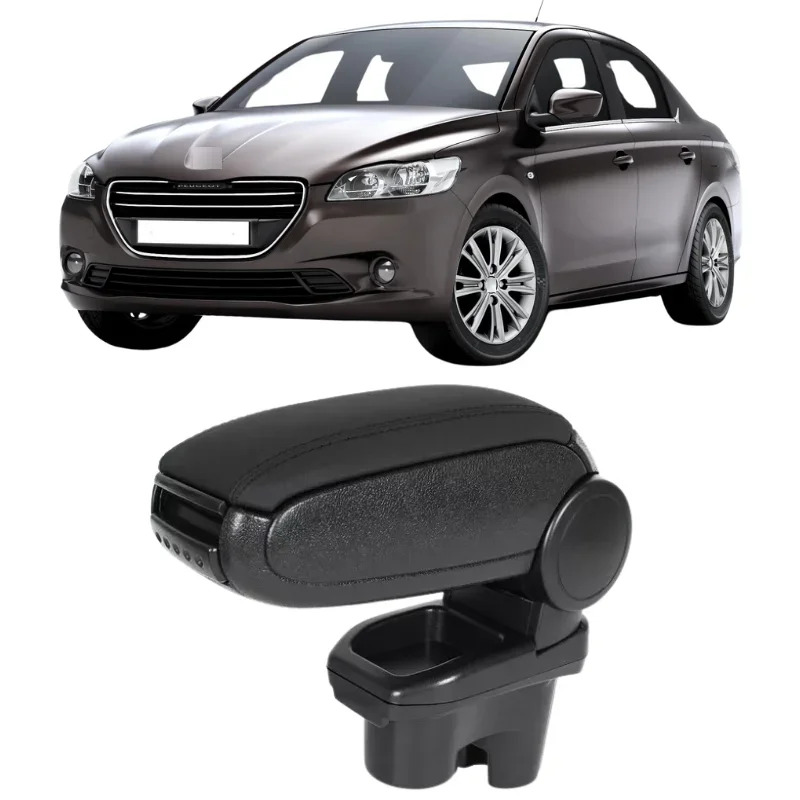 

GEFENSI подлокотник, подставка для центральной консоли, черная кожа для Peugeot 301-Citroen C-Elysse 2012-2017, оригинальный интерьер автомобиля