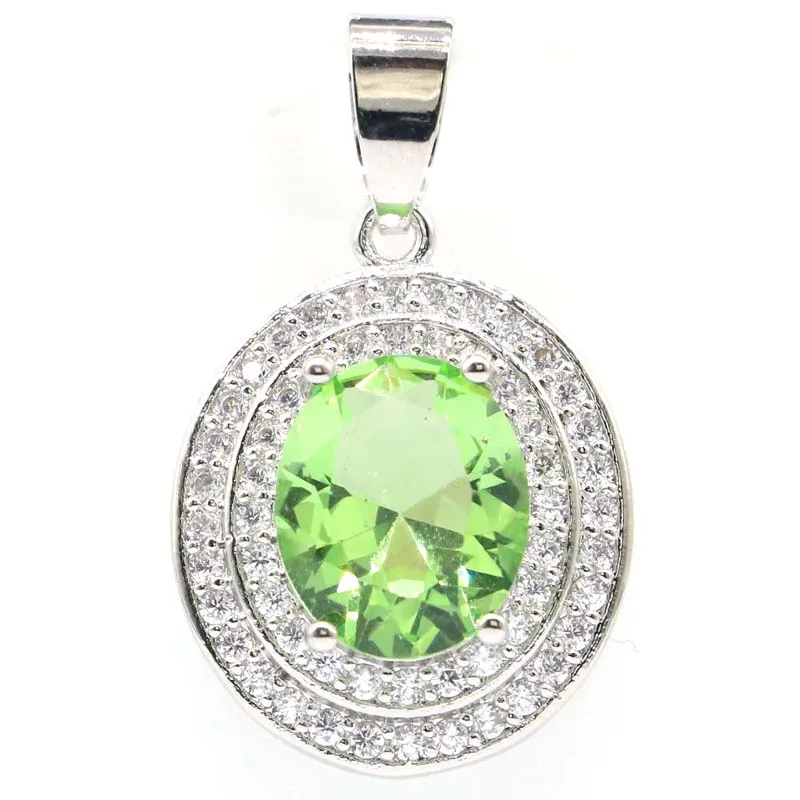 

Buy 3 Get 1 Free 30x18mm Delicate Fine Cut Orange Spessartine Garnet White Sapphire Green Tsavorite White CZSilver Pendant